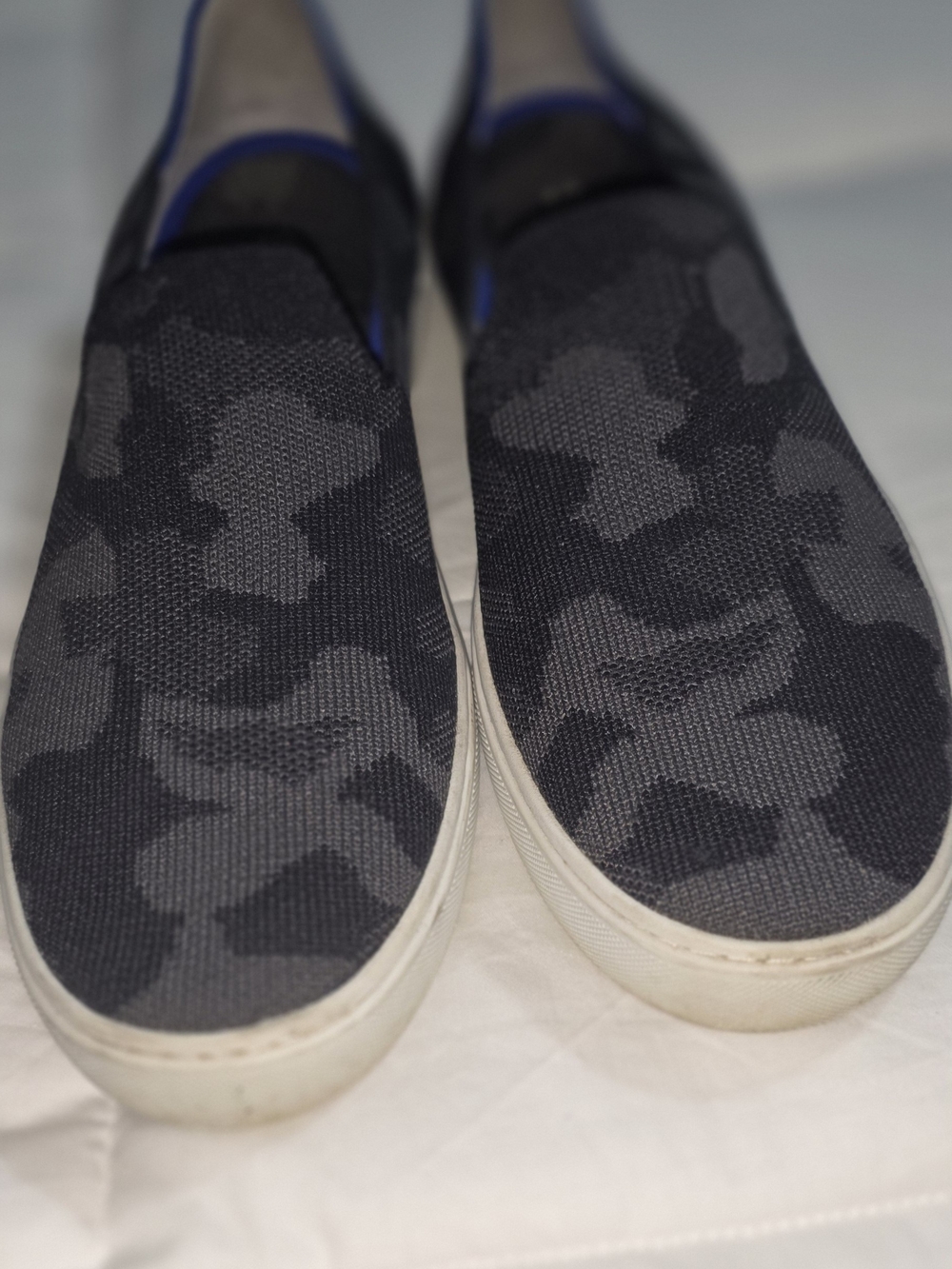 Rothy's Women's Dark Gray Camo Slip-On Loafers